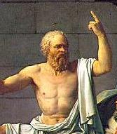 Socrate nella Morte di Socrate di J.-L.David, olio su tela, 1787, Metropolitan Museum of Art di New York