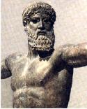 Zeus (o Poseidone) di Capo Artemision, bronzo di 2.09 m., 460 a.C., Museo Nazionale di Atene