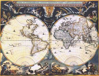 Mappamondo di Willem Blaeu, 1663