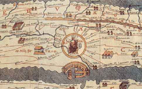 Tabula Peutingeriana, copia medioevale di una perduta mappa romana