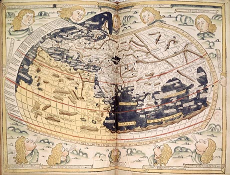 Mappa del Mondo secondo Tolomeo, riproduzione del 1496